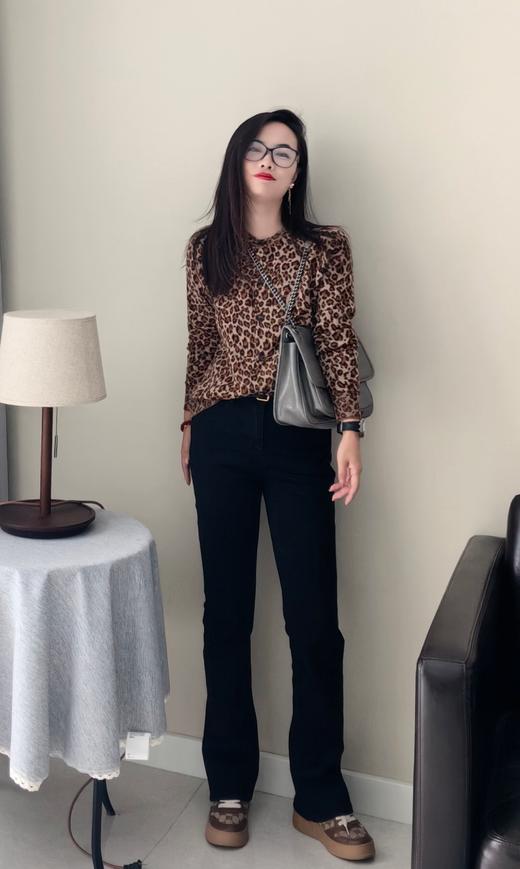 钟情小猎豹美丽诺羊毛贴身柔软羊毛开衫毛衫 商品图7