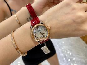 HW新品肖邦萧邦快乐钻石 尺寸33mm搭载9039机芯女性时尚潮流女装手表全自动机械表女表蓝宝石镜面鳄鱼皮表带顺丰包邮（SP）