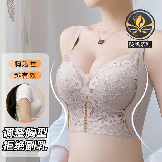 A4-【A-B杯】【院线小胸聚拢，桑蚕丝杯里】月牙托提拉内杯改善胸型收副乳  玫瑰女神【院线-小胸】 商品图0