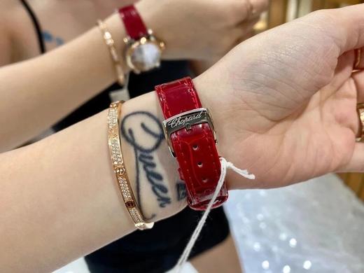 HW新品肖邦萧邦快乐钻石 尺寸33mm搭载9039机芯女性时尚潮流女装手表全自动机械表女表蓝宝石镜面鳄鱼皮表带顺丰包邮（SP） 商品图5