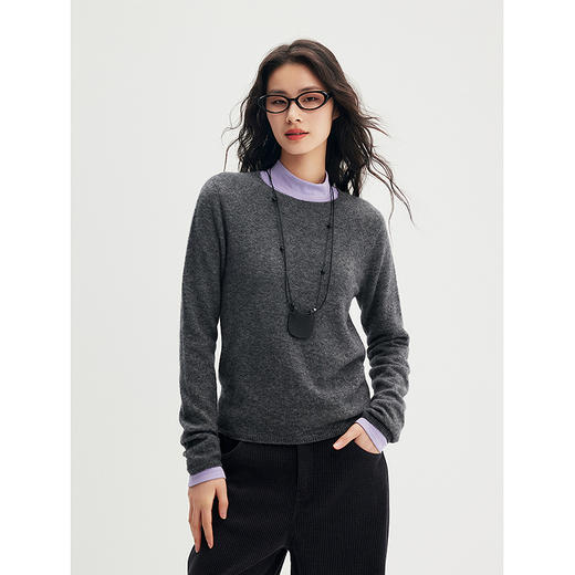 棉仓356605006-天丝羊绒一体成型毛衣 商品图1