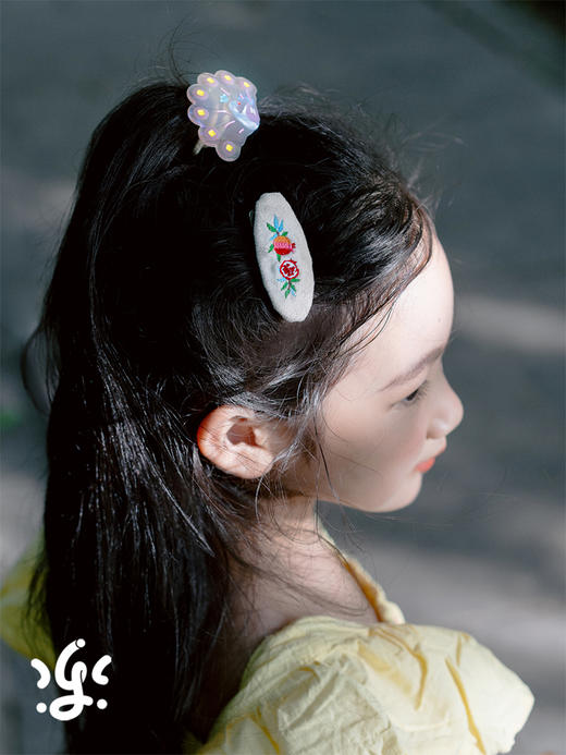 古古楽gugu中秋 刺绣发饰   原创设计  玉兔桂花经典中秋元素 商品图1