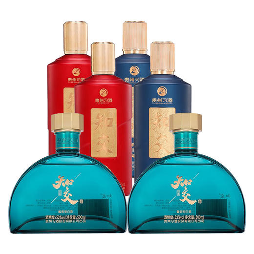 【店铺热销】知交四季 + 知行礼 +知行义   酱香型白酒53度 500ml 各两瓶 商品图1