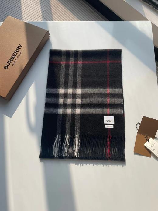 burberry巴宝莉 格纹羊绒 围巾  水波纹格子（CB） 商品图11