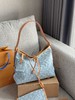 驴家|lv Carryall Sky Denim系列 PM 字母徽标可调节肩带 帆布拼皮革 帆布包手提单肩包 小号 女款 蓝色（CB） 商品缩略图10