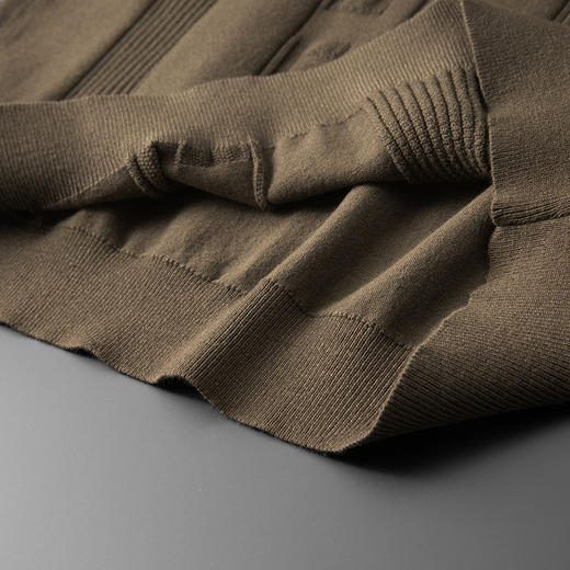 【新款DPF】大依优型翻领毛衣针织短袖背心休闲针织衫毛背心满印字母加肥加大上衣男士胖子大码毛衫t恤打底 商品图4