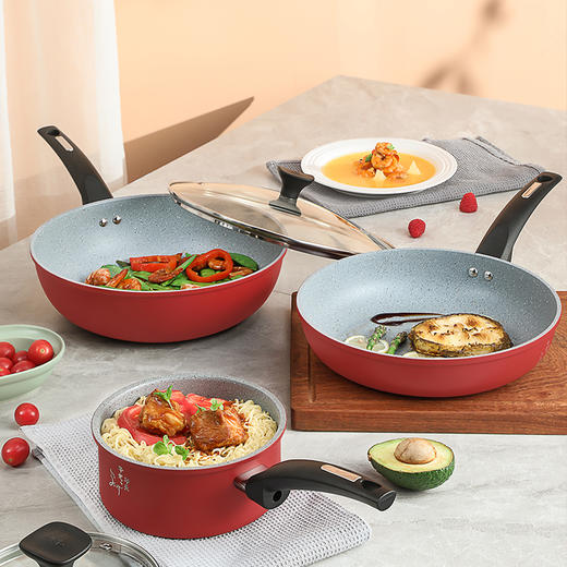 爱仕达喜庆不粘三件套锅PL03A17WG 商品图2