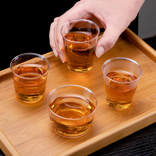 喇叭花100/110ml一次性品尝杯小塑料杯试饮杯试喝杯试吃杯白酒杯硬质 商品图2