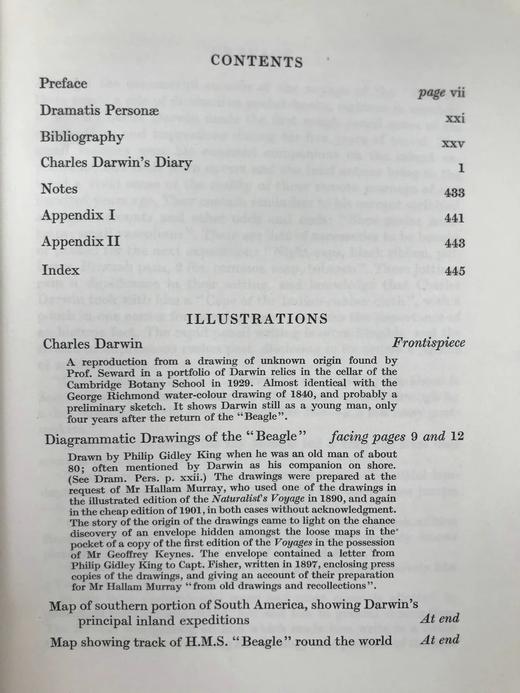 1933年 达尔文《比格尔号航海日记》 4页插图与地图 漆布精装18开 商品图4