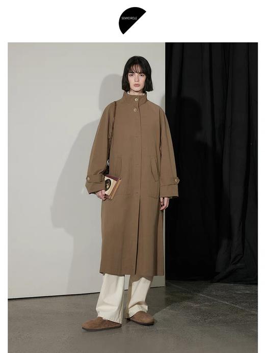 半圆/D24310387/复古立领风衣 商品图1