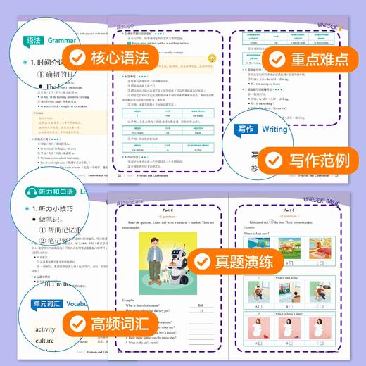 UNLOCK一站通--剑桥UNLOCK BASIC 知识清单+考点精练 商品图1