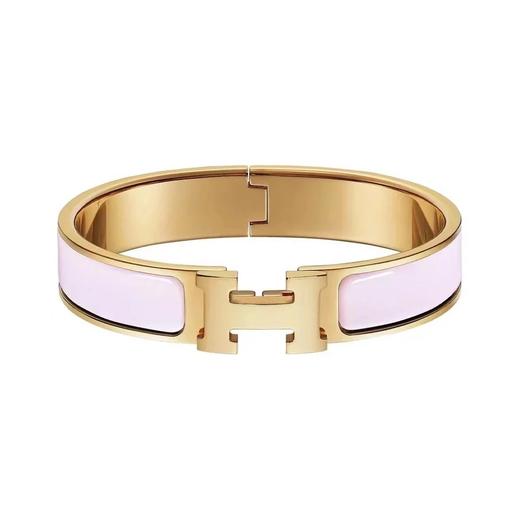 爱*仕 HE*MES 金色珐琅手镯（SJ） 商品图4