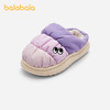 巴拉巴拉儿童棉拖鞋男童女童加绒厚棉鞋秋冬新款家居鞋子防滑 商品缩略图0