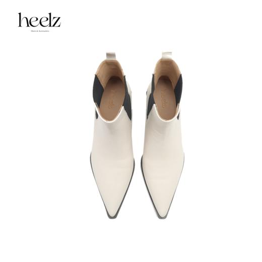 heelz设计师手工鞋履 ｜自在尖头粗跟小牛皮切尔西靴4.5公分 商品图2