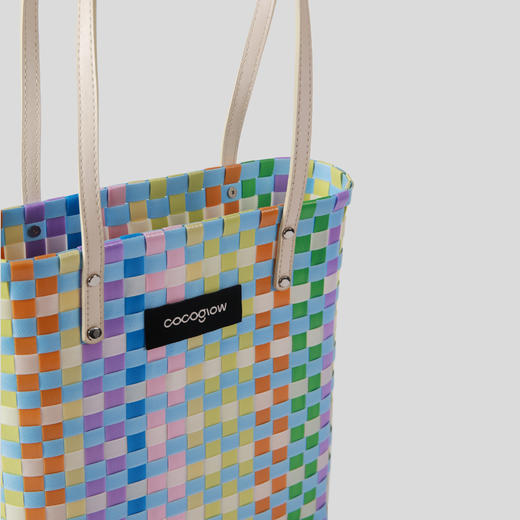 cocoglow · SUMMERBREEZE  夏末微⻛系列原创手工工艺编织菜篮子中号/托特包 商品图1