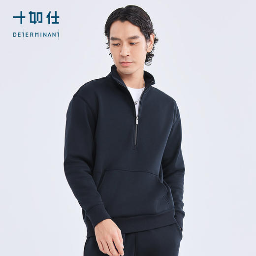 十如仕针织半拉链远红外摇粒绒保暖卫衣-LS08 商品图5