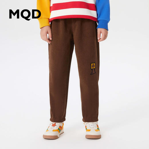 【MQD】【特】童装男大童冬新款潮酷休闲百搭休闲裤中大儿童加绒裤子 商品图1
