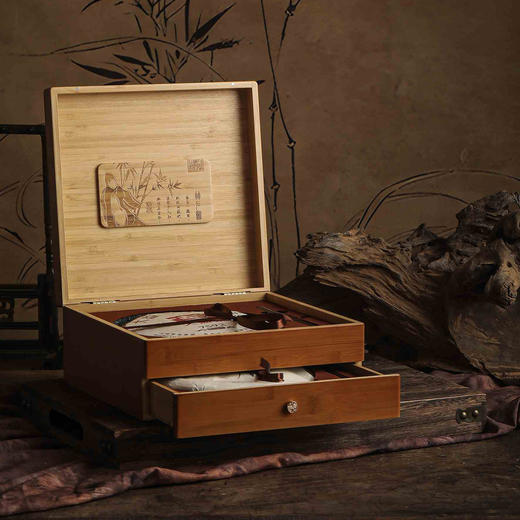 竹石图【竹盒.双层双饼（不含茶针）】100元1套.整箱10套 商品图5