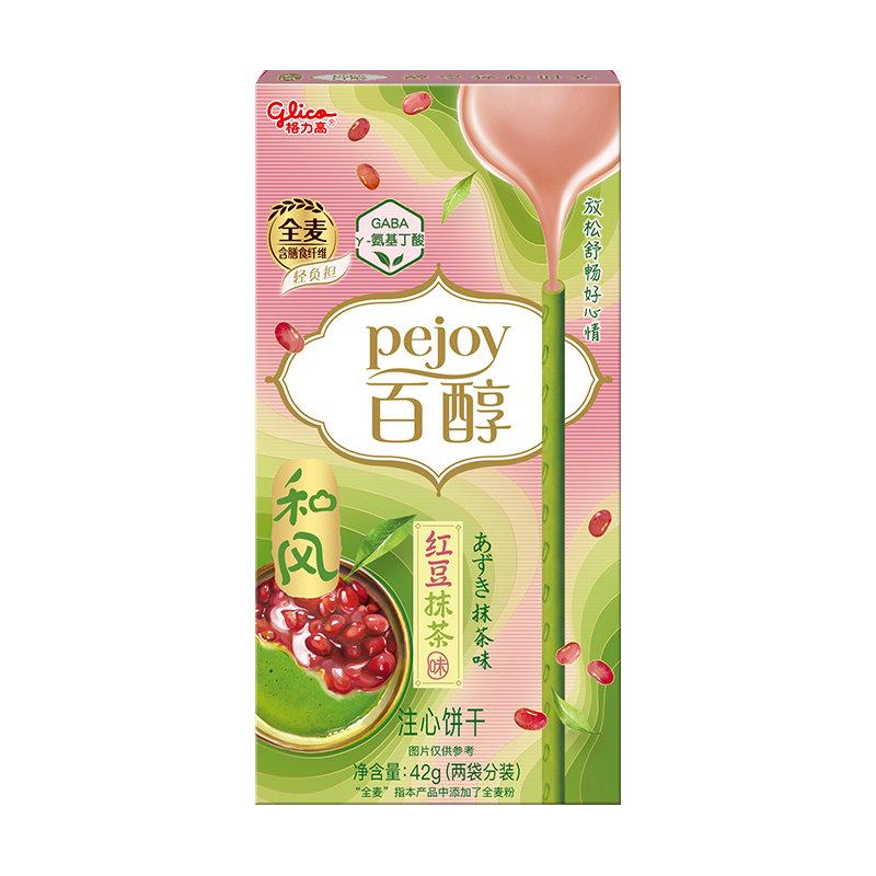 格力高和风百醇系列红豆抹茶味42g*1盒