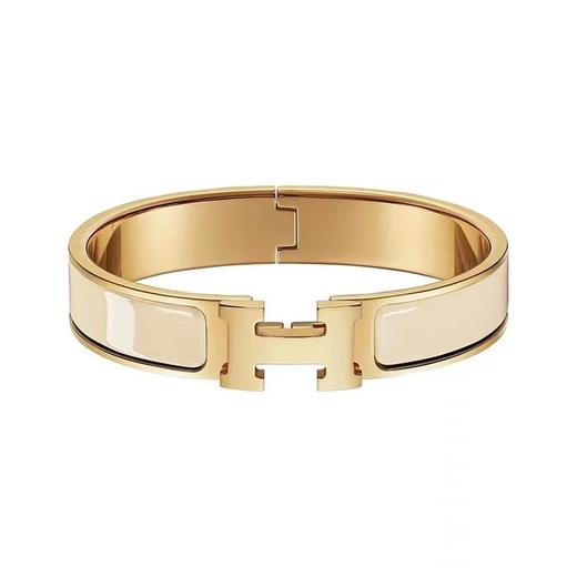 爱*仕 HE*MES 金色珐琅手镯（SJ） 商品图5