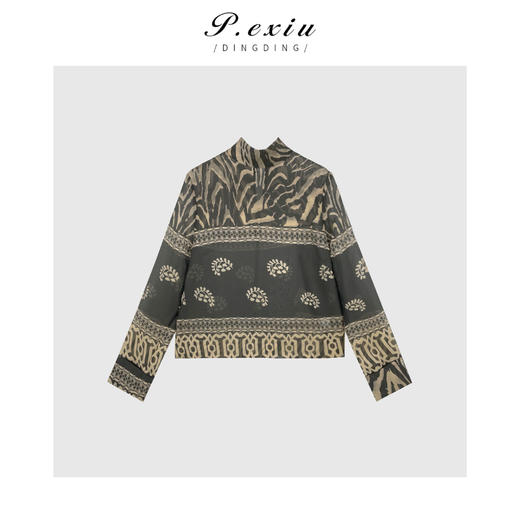 PanYiXiu/潘依绣【女神衬衣】宫廷风轻盈质感人丝天丝衬衫 W-61688 商品图1