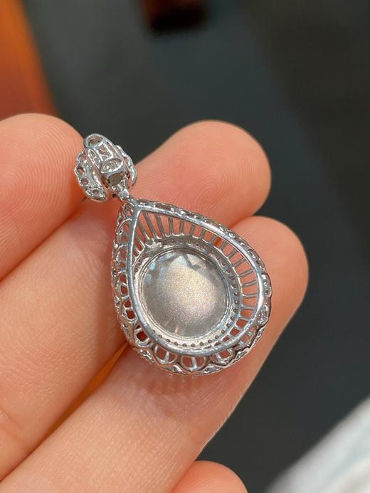 18k紫罗兰翡翠吊坠 商品图3