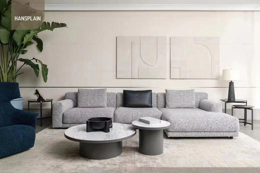 黛尔 沙发 | 更多座位组合，皮布面料可选，详询客服 商品图1