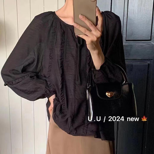 【特惠不退换】天丝棉长袖上衣   FLW-UJ4HC124199【24199#】 商品图5