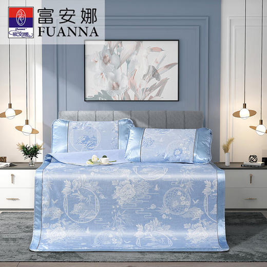 富安娜    冰丝提花席\忆江南150*200cm 商品图3