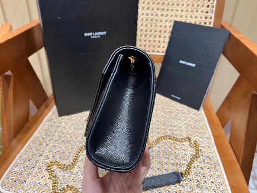 圣罗兰|#黑色金扣 信封包 21|（HH） 商品图4