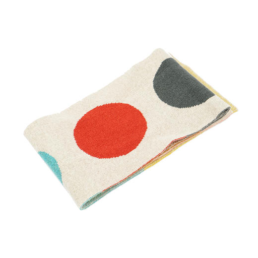 JO GORDON Small multicolour spot scarf 羊羔毛彩色斑点围巾 商品图3