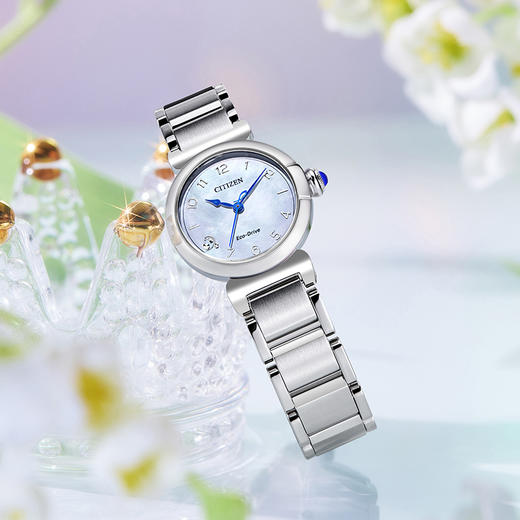 西铁城（CITIZEN）休闲旅行小铃花光动能手表女EM1130-83D 商品图6