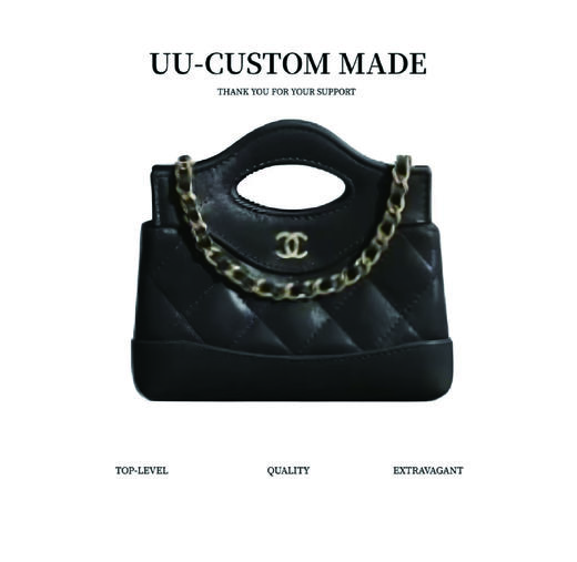 香奶奶  31bag  24s 金扣 闪亮小羊皮  手提单肩斜挎包  超迷你   女款 黑色（UB*HH） 商品图0