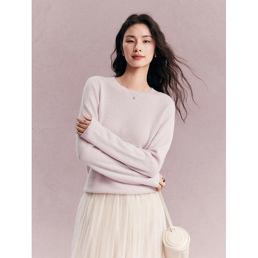 棉仓356605006-天丝羊绒一体成型毛衣 商品图0