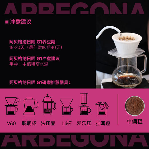 阿贝格纳 日晒G1 季节手冲咖啡豆 商品图3