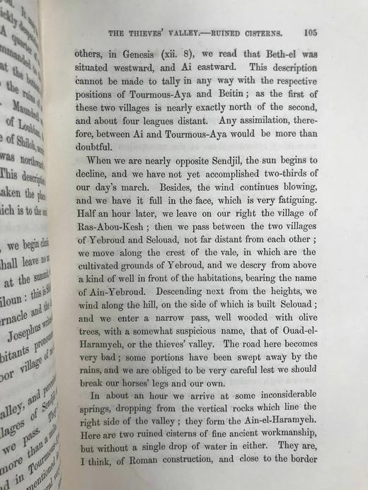 1854年 死海与圣地之旅（全2卷） 2幅折叠地图 漆布精装18开 商品图8