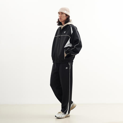 吃茶去chichaqu2024宽松复古立领拉链运动夹克撞色训练城市街头 商品图5