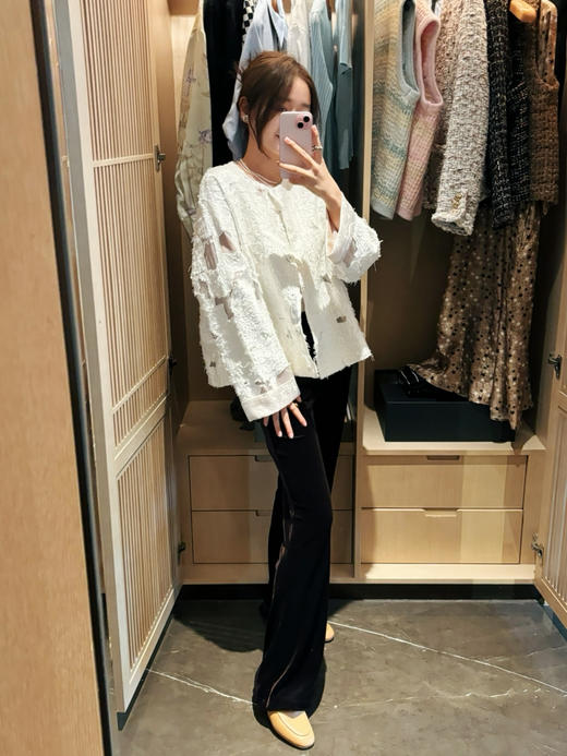 25特价🍂2409111   国风 手工 剪花外套，真丝里布“轻礼服” 商品图9