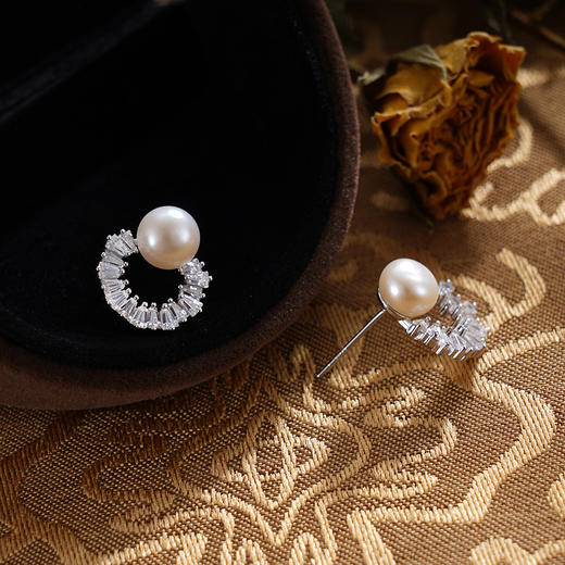 子佩集S925银珍珠耳钉【EL070230】纯银珍珠2409 商品图1