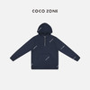COCO ZONE美式连帽半拉链卫衣前幅口袋长袖上衣24C10061 商品缩略图1
