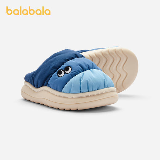 巴拉巴拉儿童棉拖鞋男童女童加绒厚棉鞋秋冬新款家居鞋子防滑 商品图1