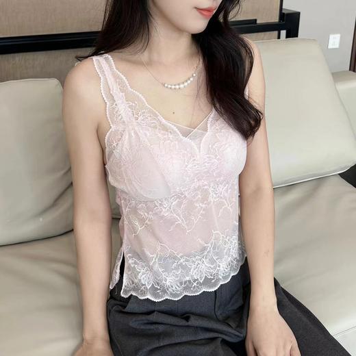 【依然甄选】柔软舒适亲肤细腻蕾丝乳胶蚕丝美背 商品图0