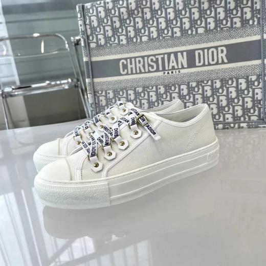 迪家| * 白色 帆布运动鞋 |7（HC） 商品图1