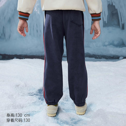 【MQD】童装男大童冬季新款运动休闲条杠针织裤 商品图3