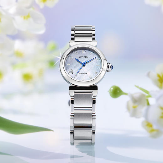 西铁城（CITIZEN）休闲旅行小铃花光动能手表女EM1130-83D 商品图5