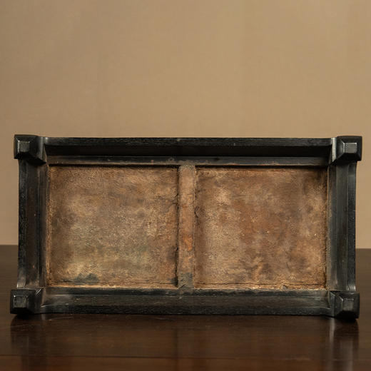 清 紫檀三围独板罗汉床摆件 商品图4