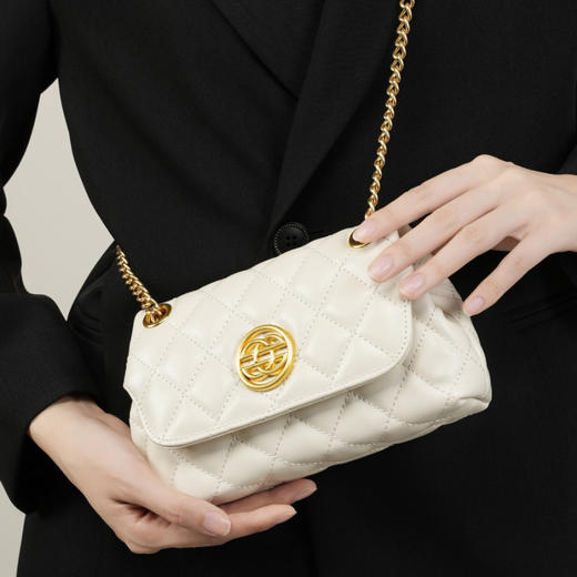 头层牛皮包链条通勤单肩，真皮手机包斜挎高级感腋下女包QSL- 2776 商品图3