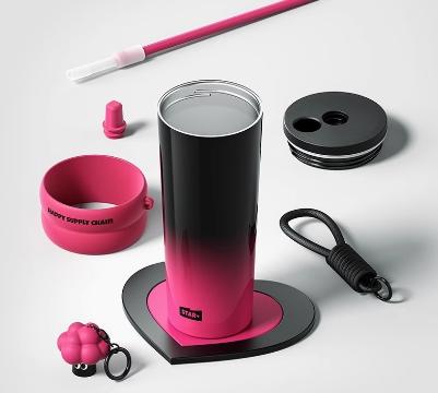 世大家极光星夜吸管杯紫影星辉（陶瓷款）710ml 商品图4