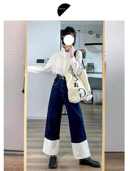 半圆/D24310394/丝光拱针衬衫 商品图1