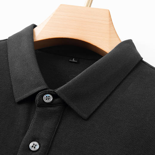 【100%棉】【新款DDP】大依优型大码长袖Polo衫翻领男装加肥加大体恤大号上衣胖子弹力休闲商务 商品图9